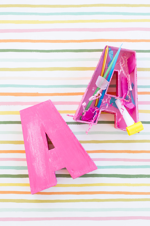 DIY Letter Shaped Boxes