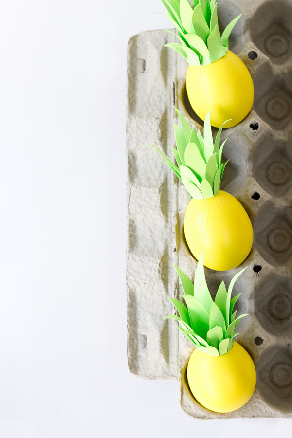 DIY Pineapple Easter Eggs