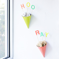 DIY Party Hat Treat Cones