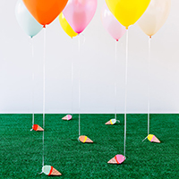 DIY Ice Cream Cone Balloon Weights