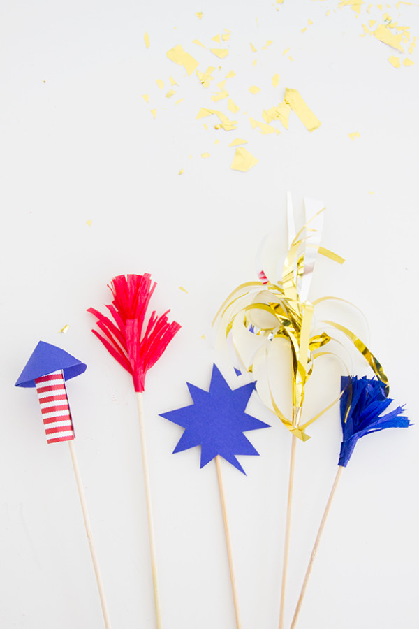 DIY Firework Drink Stirrers