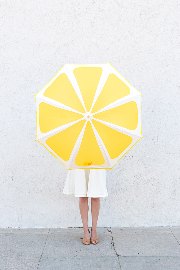 DIY Lemon Slice Umbrella