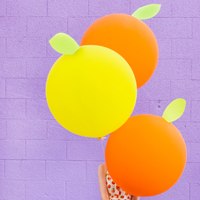 DIY Giant Citrus Balloons