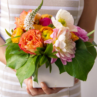 How To Throw A DIY Bridal Shower Orange-and-Coral-Floralsthumb