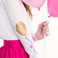 DIY Balloon Elbow Patches
