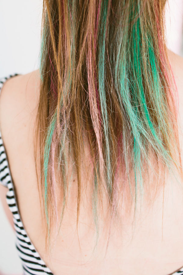 How-to: Hair Chalk for Brunettes