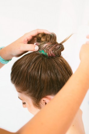 DIY Fishtail Top Knot (+ Hair Chalk!)