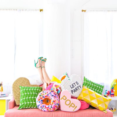 Studio DIY HQ: The Reveal! Pillow-Party-600x893