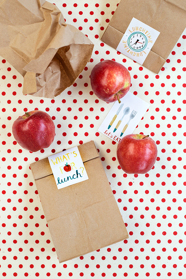 Free Printable School Lunch Bag Labels
