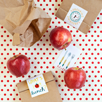 Free Printable School Lunch Bag Labels