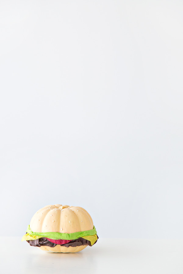 The top of a pumpkin