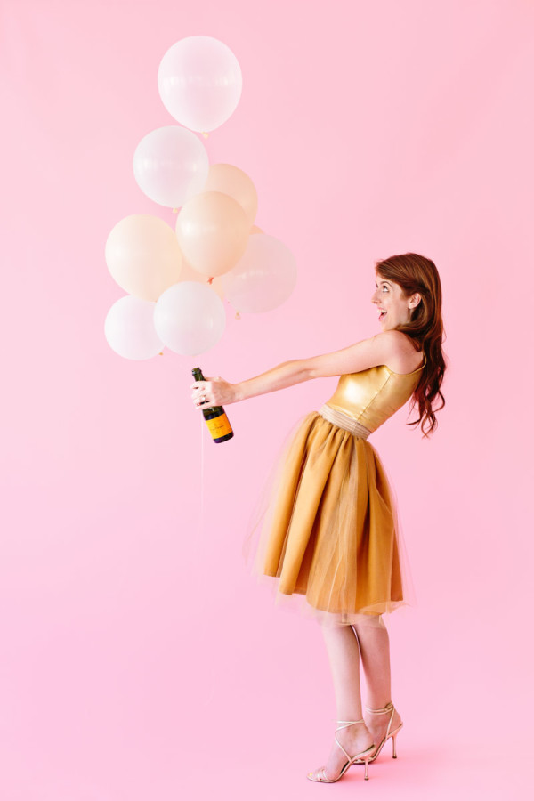DIY Champagne Halloween Costume