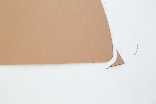 Cut cardboard