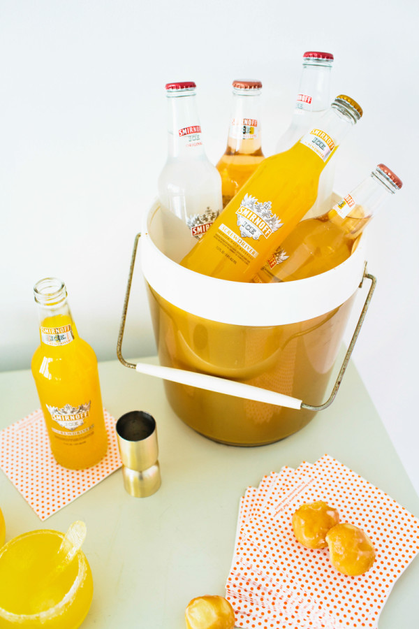 Smirnoff drinks in an ice chest
