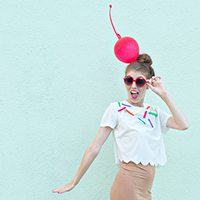 DIY Ice Cream Cone Costume
