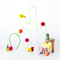 DIY Washi Tape Cactus Wall Art