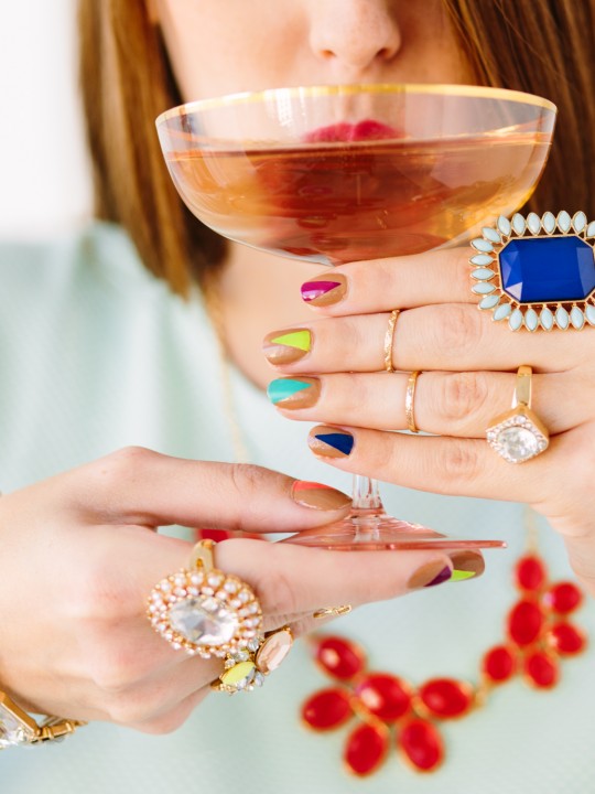 DIY Modern Christmas Tree Mani (+ Hostess Gift Idea)