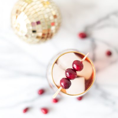 Sparkling Holiday Cocktails Berry Christmas Cocktail