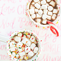 Three Colorful Ways to Drink Hot Chocolate