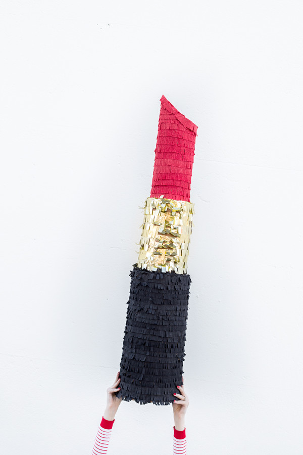 A lipstick piñata