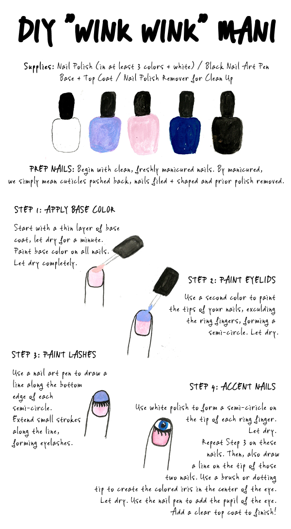 DIY "Wink Wink" Mani Tutorial
