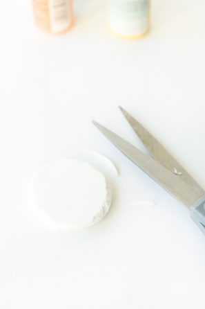 Scissors and clay