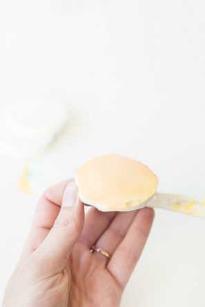 Someone holding a pancake