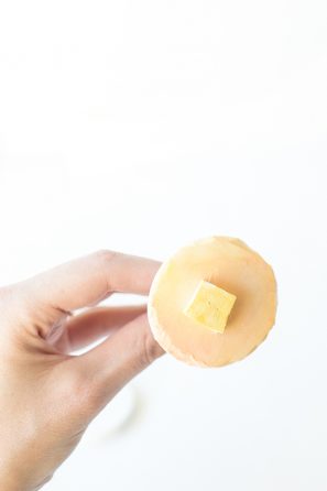 A pancake with butter