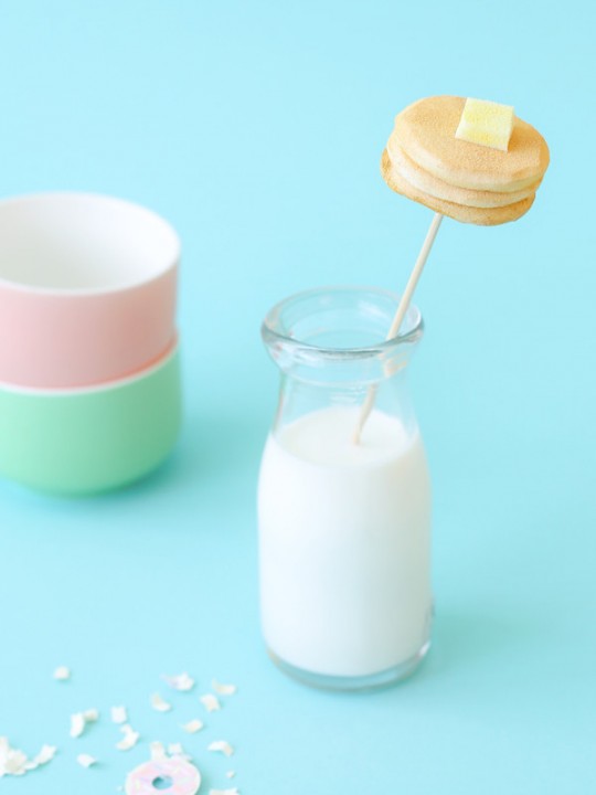 DIY Pancake Drink Stirrers