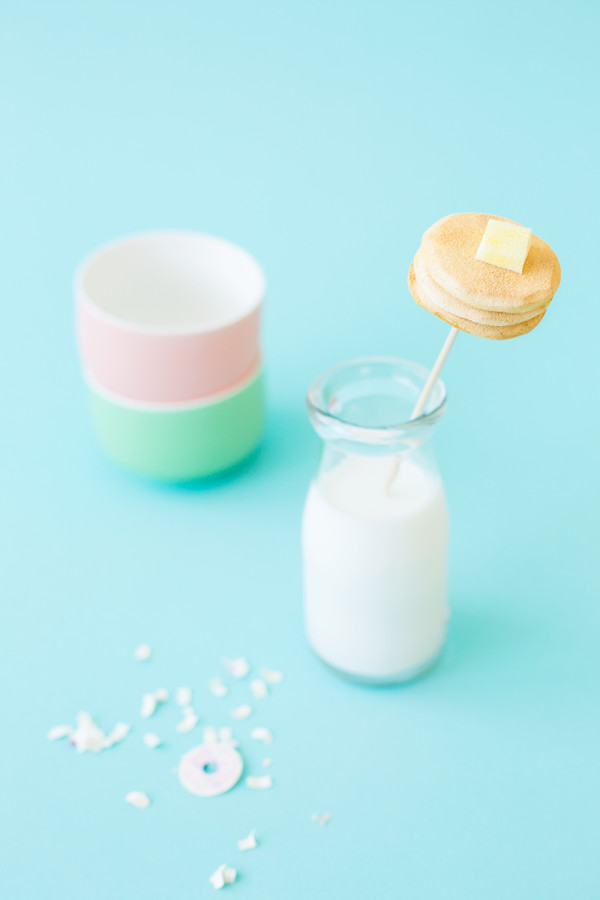 A glass of milk and a cup