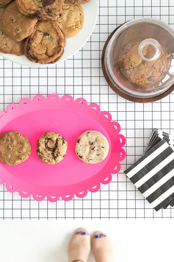 Plates with cookies on them