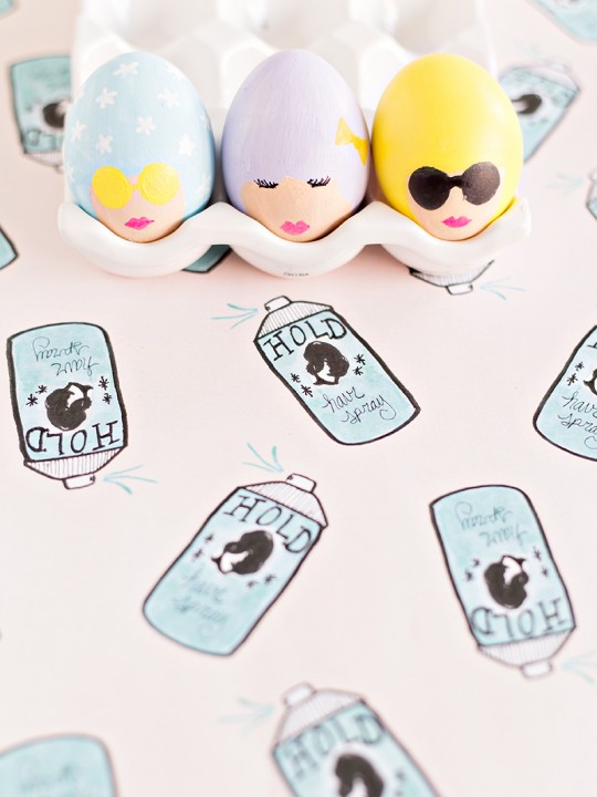 DIY Bouffant Easter Eggs