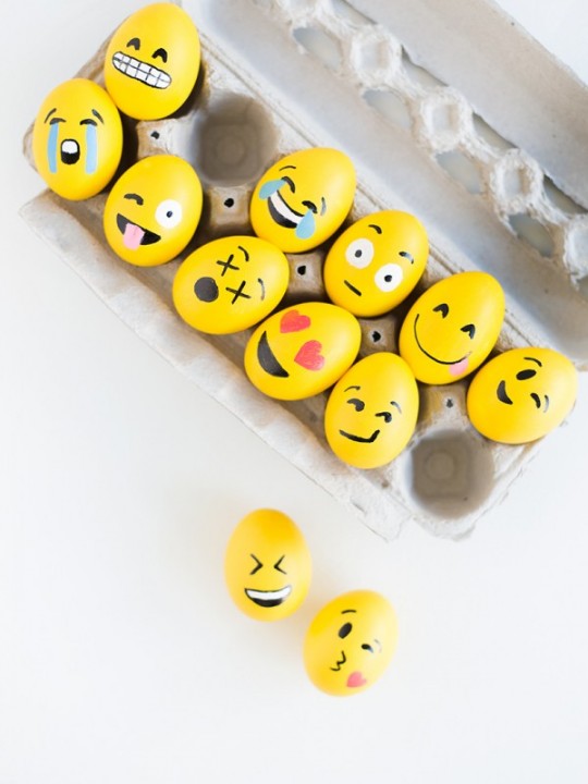 DIY Emoji Easter Eggs