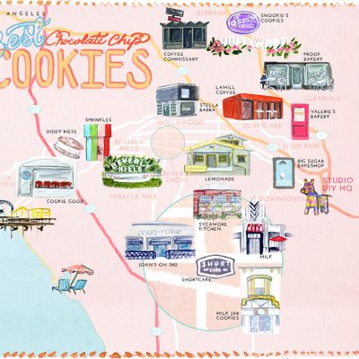 The Best Chocolate Chip Cookies in Los Angeles Los Angeles cookie map
