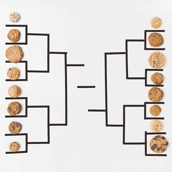 Cookies in a sports bracket