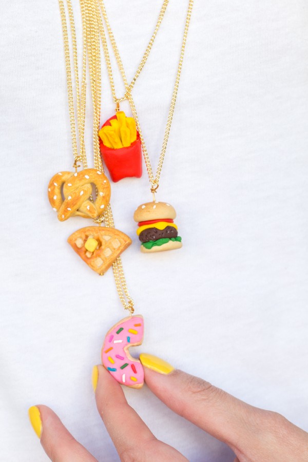 DIY Foodie Friendship Necklaces