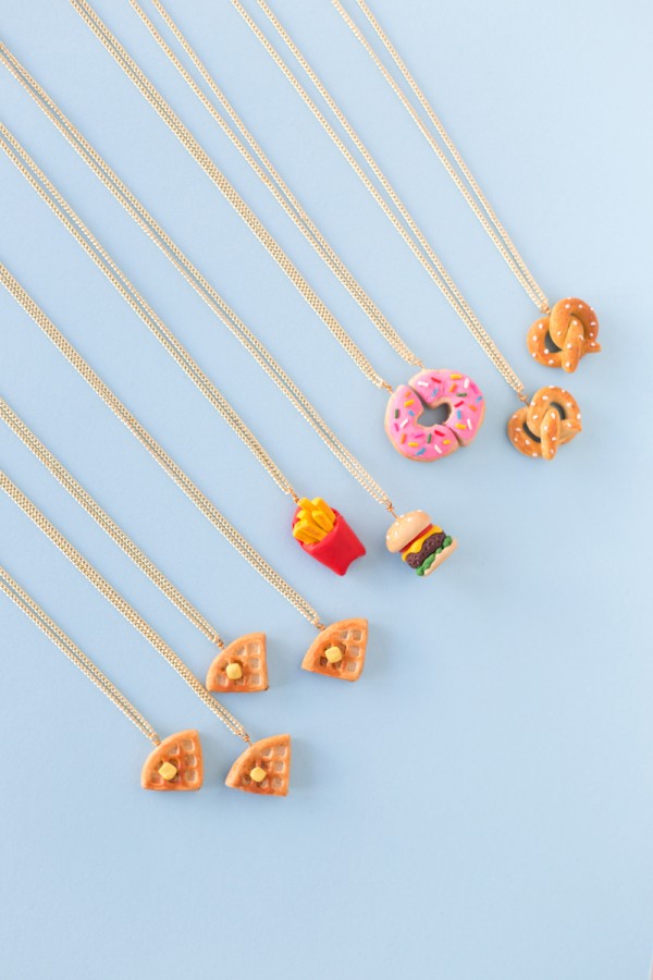 DIY Foodie Friendship Necklaces