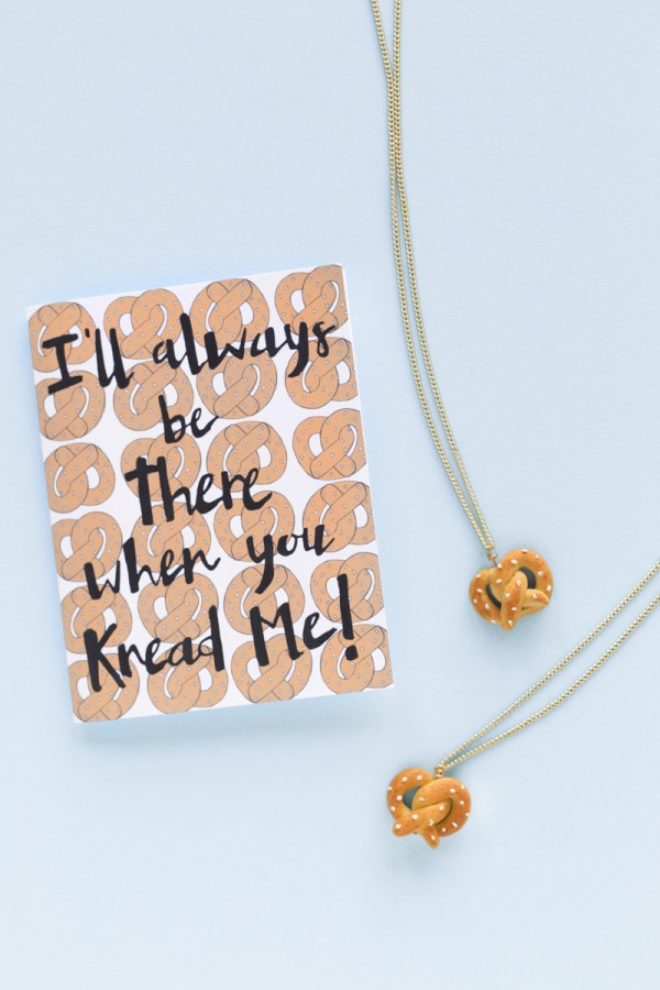 DIY Pretzel Friendship Necklaces