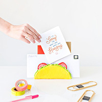 DIY Taco Letter Holder