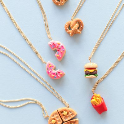 DIY Foodie Friendship Necklaces (+ A Giveaway!) Food necklaces