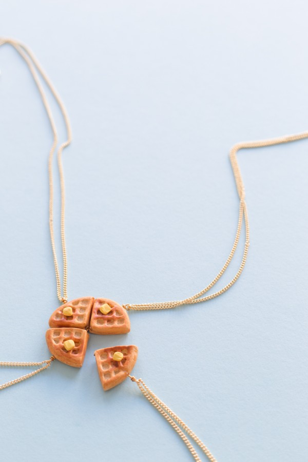 DIY Waffle Friendship Necklaces