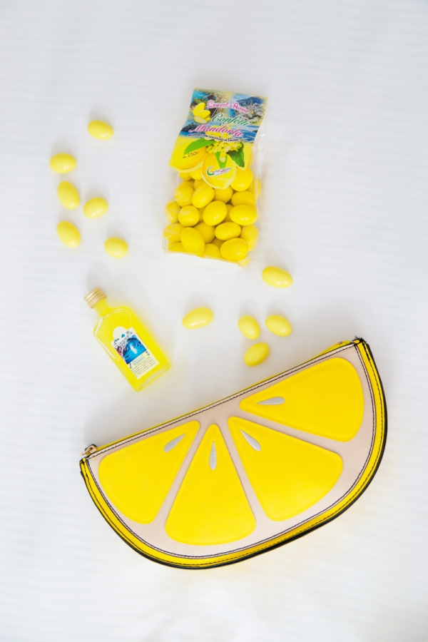 Lemon with snacks