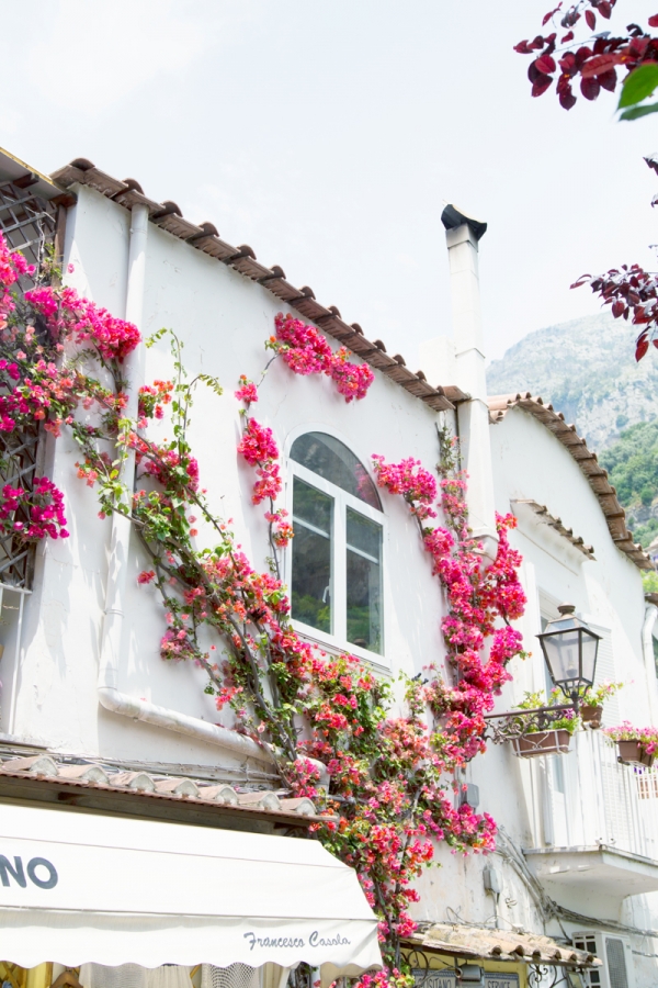 Building with flowers