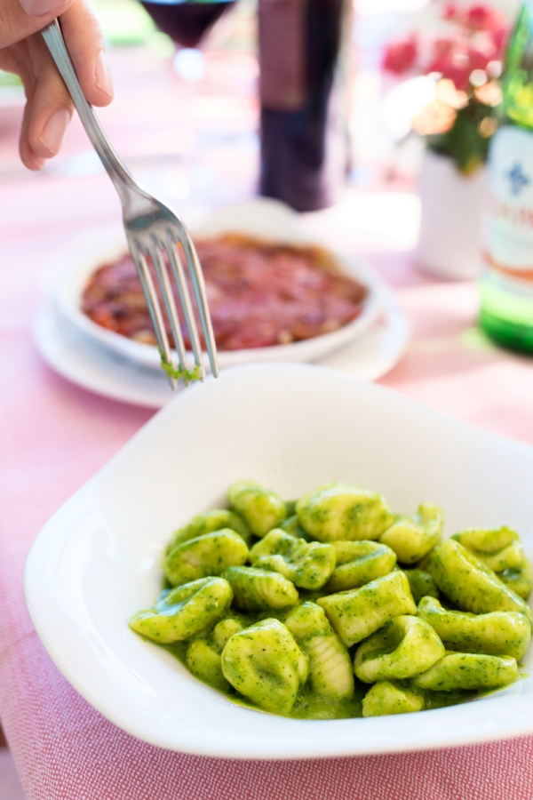 Green pasta