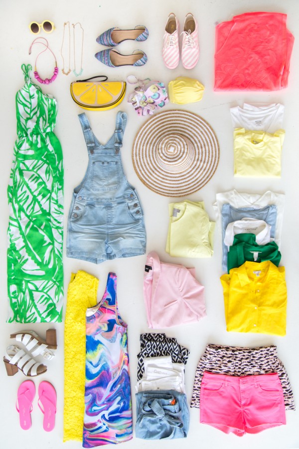 A bunch of clothes on the floor