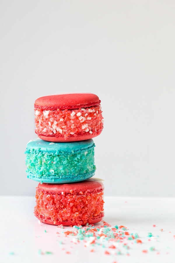 Colorful ice cream sandwiches