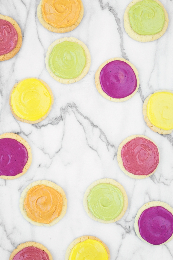 Cookies with colorful icing