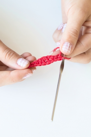 Someone sewing something