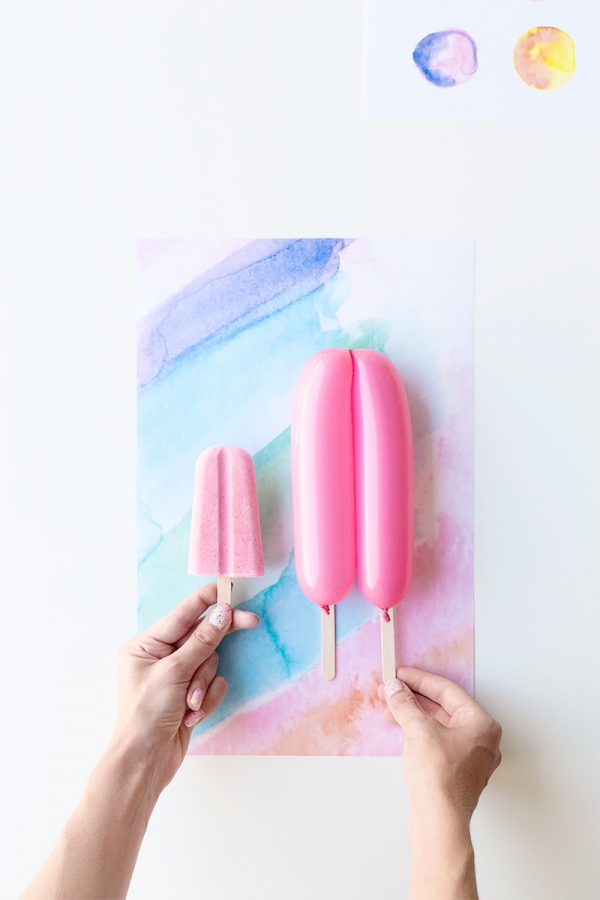 Pink popsicles