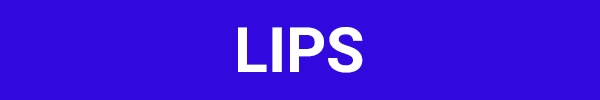 White words with blue background